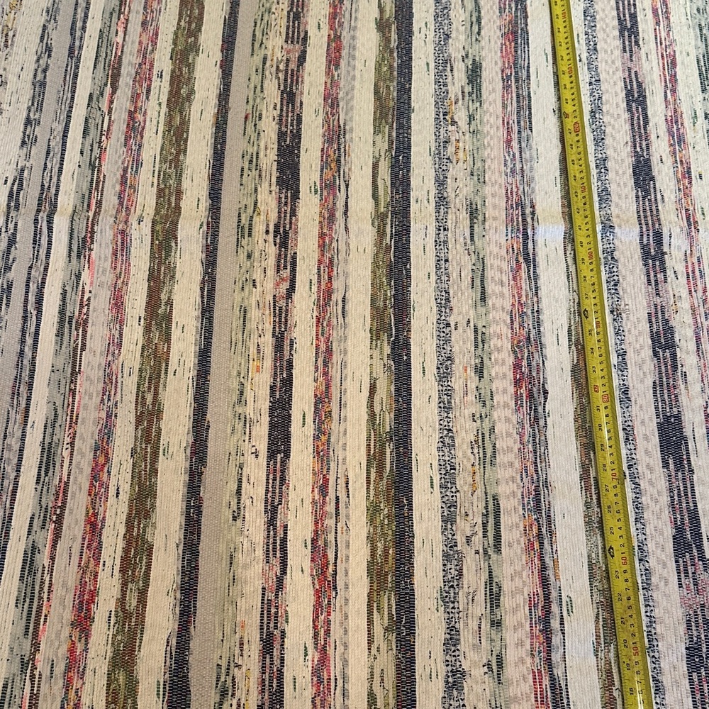 Multicolor woven Striped Rug